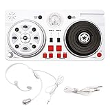 Anladia DJ Party Mixer Turntable Creative Toy for Kids, Children DJ Set, Microphone, Earphone, Sound Effects, LED Disco Ball, Light Show for Birthday Children's Day