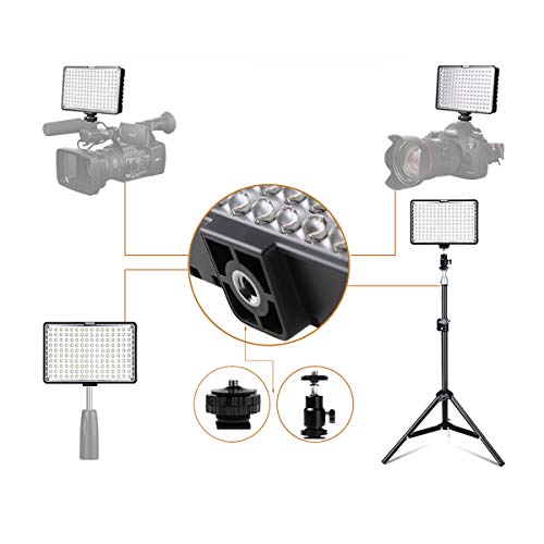 Kit 2 pcs Iluminador Refletor LED para Fotografia e Vídeo com bateria 11W