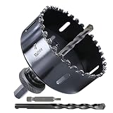 4" Carbide Grit Hole Saw with Arbor & Drill bit for Brick, Stucco