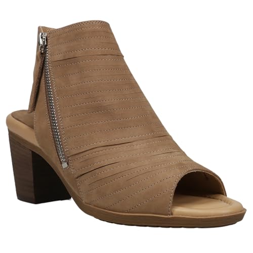 VANELi Womens Modane Round Toe Shootie Pump Dress Casual Casual Mid Heel 2-3" - Beige2