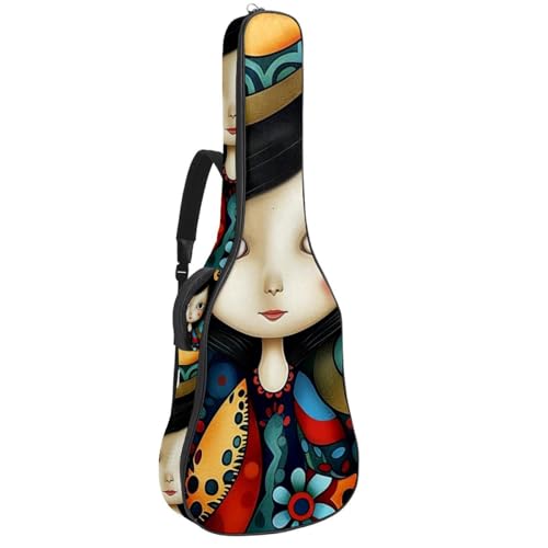 Sac pour guitare basse coloré pour les trajets des jeunes musiciennes aux cours de musique