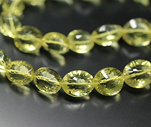 Quartz Citron perles précieuses en vrac LKBEADS pierre naturelle ovale facettée pour création bijoux