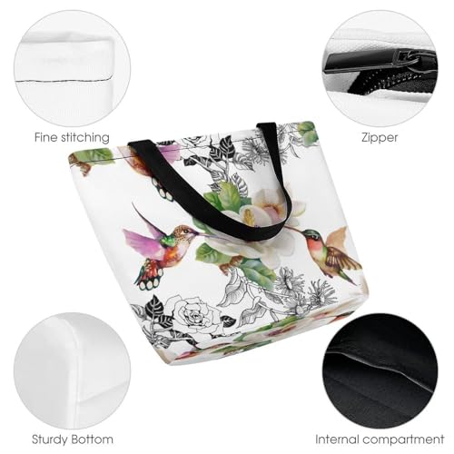 Sac à main fleurs et oiseaux une touche de poésie dans votre routine - 3