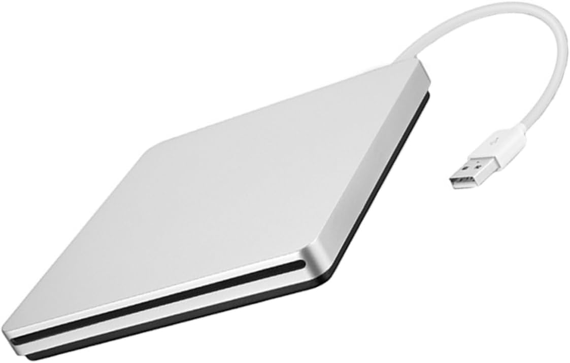 Angoily Innovative DVD Drive for Laptop USB Cd ROM Burner Fast Transfer Stable Performance