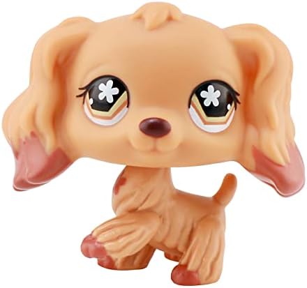 MINITOY Dot Collie Brown And Blue Eyes Shepherd Dog Puppy With LPS Accessories lot Rare Toy Figure Collectable Boys Girls Kids Christmas Birthday Gift Set