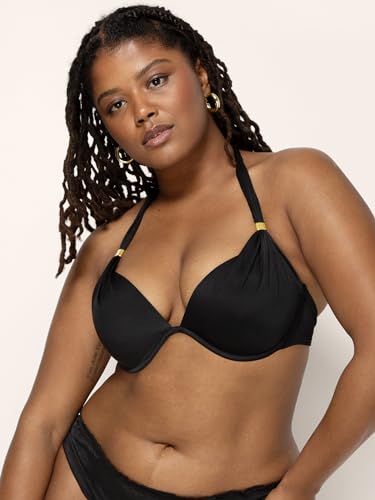 Smart & Sexy Women's Swim Secret Mega Push-up Halter Bikini Top2