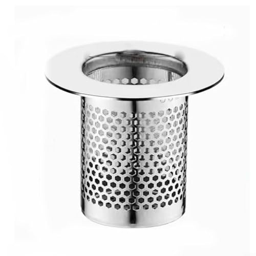 Colador de drenaje de acero inoxidable fácil de limpiar para uso en cocina y baño, compatible con varios tamaños (B)