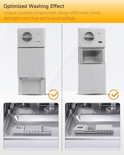 Image of Upgraded DD59-01002A Dishwasher Detergent & Rinse Aid Dispenser Assembly Fit for Samsung Dishwasher