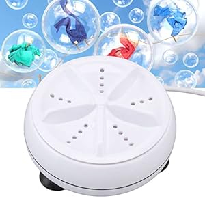 Draagbare Wasmachine, Geluidsarme Mini-wasmachine Ultrasone Turbinewasmachine Kledingwasmachines Mini-kledingwasmachine voor Sokken Ondergoed T-shirt Stropdassen