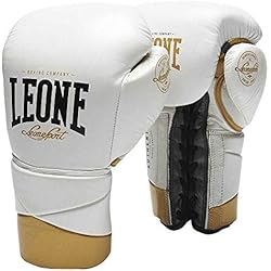 LEONE 1947 Authentic Guantes de Boxeo, Adultos Unisex, Color Blanco, 10 Oz