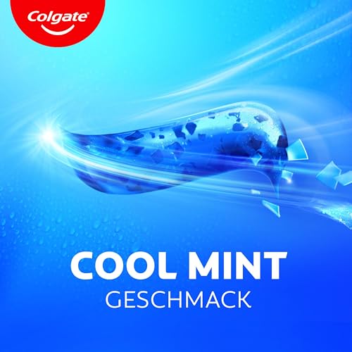 Colgate Zahnpasta Max Fresh Cooling Crystals 6x75 ml – effektive Zahnreinigung für langanhaltende Frische und ein sauberes Mundgefühl – hält die Zähne weiß und bekämpft Karies