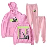 DIULEILAOMOU Hannah Berner None Of My Business Tour Hoodie Jogger Pants Two Piece Set Sweatshirts+Sweatpants Men Women's Set (Pink,X-Small)