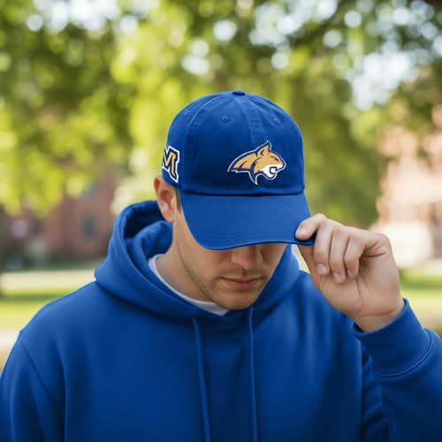 Gorra bordada ajustable azul para adultos miniatura 5
