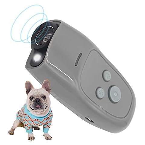 Anti Barking Device, APKLVSR Ultrasonic 3 in 1 Dog Barking Deterrent Devices, 3 Frequency Dog Training and Bark Control Device 16.4Ft Range Rechargeable with LED Light Cover