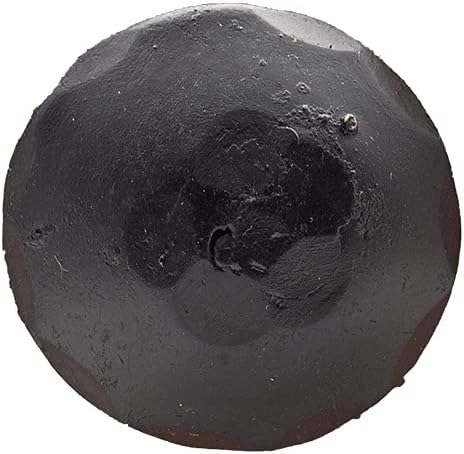 Rustic Clavos - 25-Pack Decorative Nail Heads Bolts Hand Forged Hammered Iron Nails - Matte Black Finish Door Clavos Round Furniture Tacks for Gates, Barn Doors, Cabinets, Shutters (1 Inch, Black)