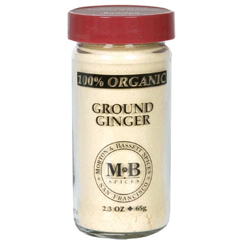Morton & Bassett Organic Ground Ginger, 2.3-Ounce Jars (Pack of 3)