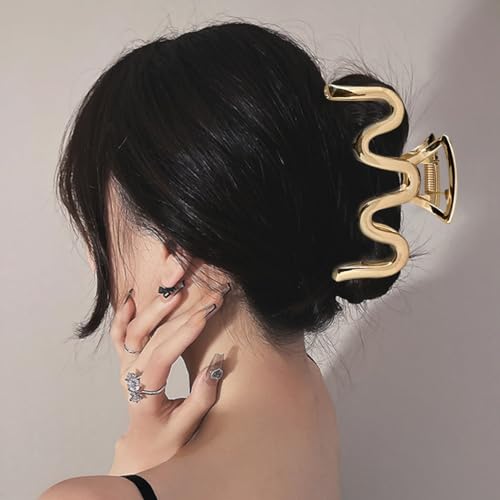 Pince à cheveux forte tenue en alliage métallique résistant pour cheveux épais
