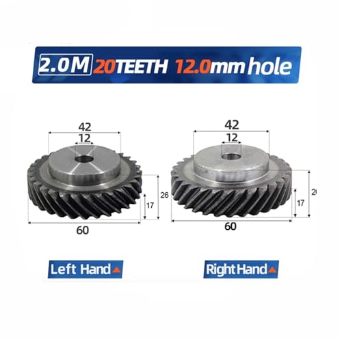 Engrenage hélicoïdal 2Mod en acier 45 forgé pour commande CNC - 2