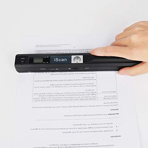 Scanner portátil iSCAN 900 DPI A4 Scanner de documentos portátil para negócios, fotos, recibos, livr