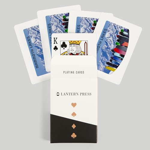 Lantern Press Mammoth Lakes, baraja de 52 cartas póker miniatura 6