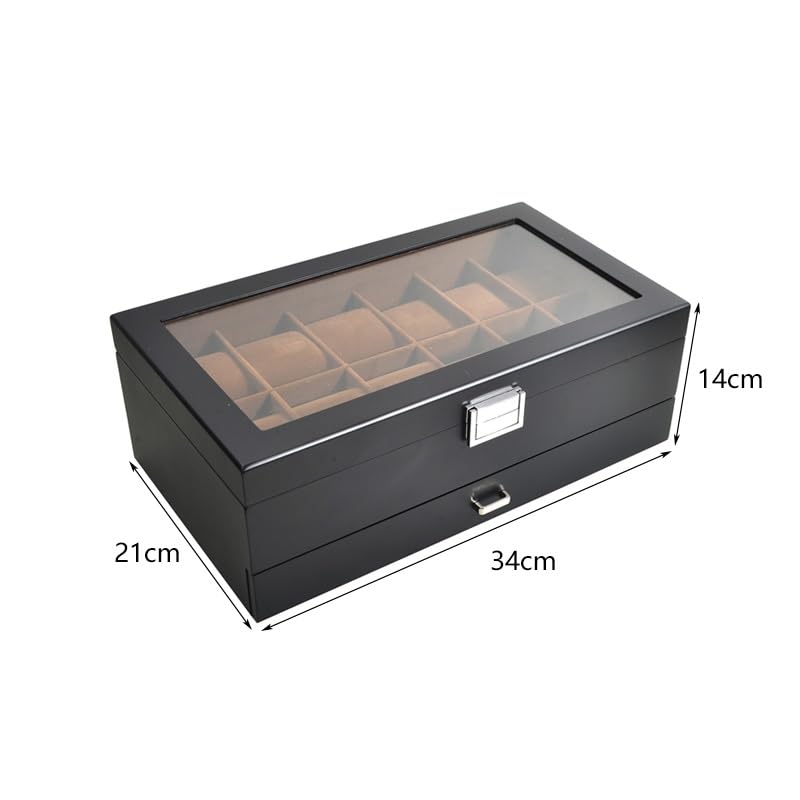 Scatola per orologi Organizer per gli uomini Scatola di gioielli Orologio Dipinto Contenitore di Gioielli Occhiali multistrato Collana di Immagazzinaggio Accessori per la casa Display Cassetto