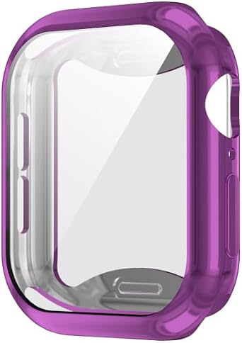 AKABEILA Watch Case Compatible for Apple Watch 10 46MM with Screen Protector, Ultra Thin Scratch Resistant Full Protective Cover for iWatch Smartwatch Accessories Purple