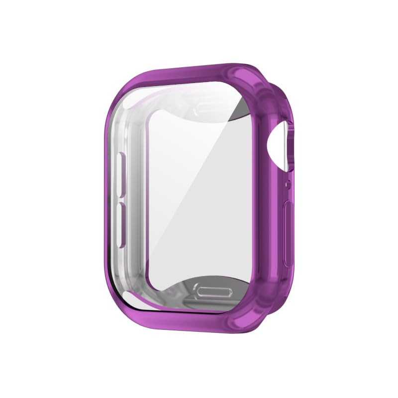 Eviter les rayures sur Apple Watch 10 42mm coque integrale fine violette PC