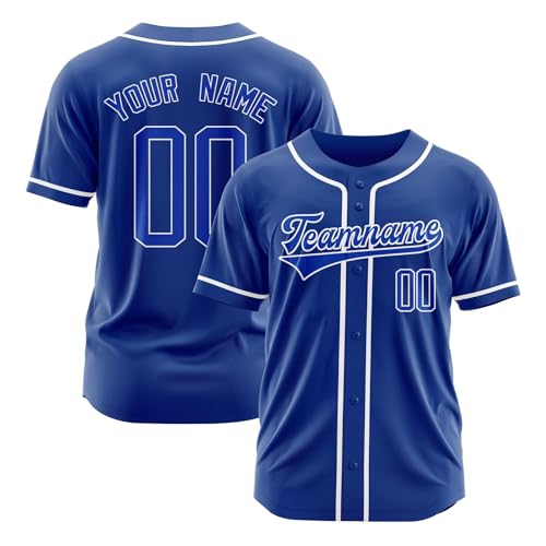 Camisa casual de manga corta para hombre béisbol personalizado impreso nombre número personalizar camisetas deportivas para hombres mujeres la camisa hombres, marine, S