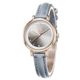SHENGKE Minimalist Watch (Love Me Tender Love Me Home) Casual Fashion Wrist Watch Students Blue