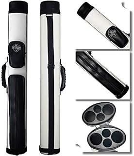 BY SPORTS 2x2 Hard cue case Oval Pool Cue Billiard Stick Carrying Case