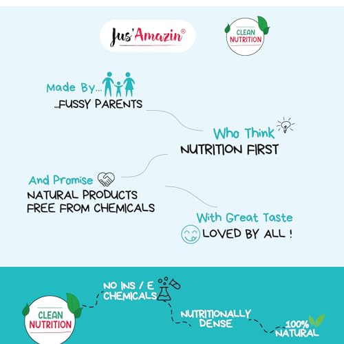 Image of Jus' Amazin Crunchy Almond Butter - Unsweetened (200 g) | 25% Protein | Only Pure Whole Almonds | Zero Additives / Chemicals | Plant Based, Dairy Free, Keto | Clean Nutrition, 0% Chemicals