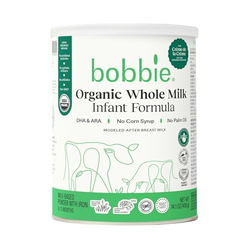 Bobbie,Organic Formula Whole Milk, 14.1 Ounce