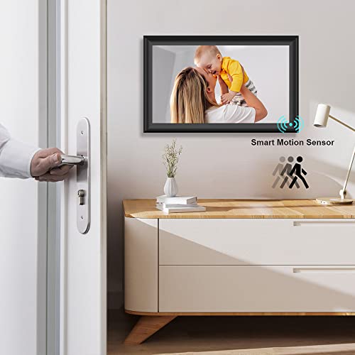 Yenock HU-XI-201 64Gb Frameo 15.6 Inch Wifi Digital Picture Frame 1920X1080 Fhd Large Smart Digital Photo Frame Ips Touch Screen Auto-Rotate Wall Mountable Motion Sensor Share Photos/Videos Instantly Via App thumb #4
