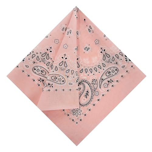 Image of Single Pack Bandanas 60s Premium Cotton Soft Thin Handfeel Large Handkerchief for Men and Women