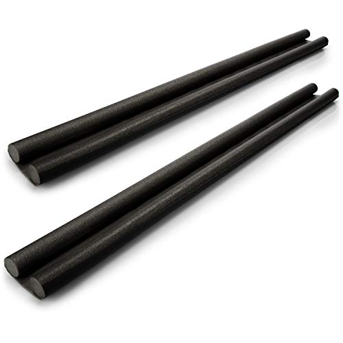 com-four® 2X Tope Aislante para la Puerta - Burlete Aislante Doble Sellado - Protección contra Corrientes de Aire y Ruido - 93,5 cm