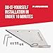 MEGAWARE KEELGUARD 27051 SKEGGUARD Fits Mercury MerCruiser Bravo 1 & 3 1990-Present (Not Compatible with XR Sport Model), 316 Marine-Grade Stainless Steel Skeg Guard Protector with Drain, DIY