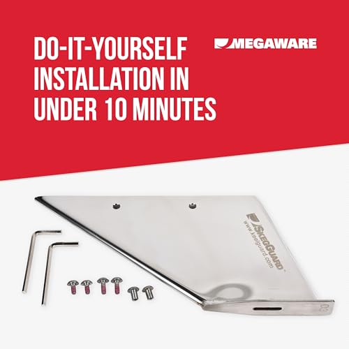 MEGAWARE KEELGUARD 27051 SKEGGUARD Fits Mercury MerCruiser Bravo 1 & 3 1990-Present (Not Compatible with XR Sport Model), 316 Marine-Grade Stainless Steel Skeg Guard Protector with Drain, DIY by MEGAWARE KEELGUARD - Image 6