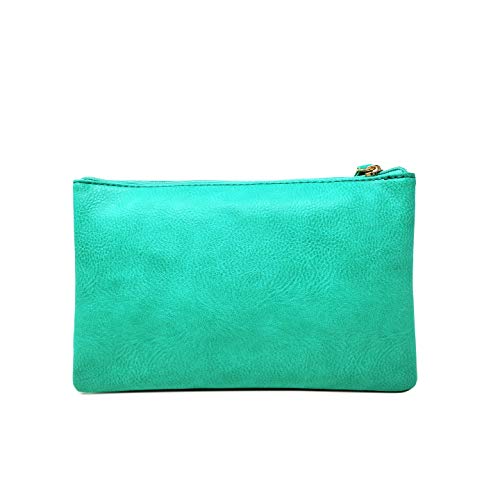 Image of Solene Women's Lightweight Multi Compartment Wristlet Clutch Wallet Crossbody Bag