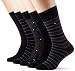 Produktbild Tommy Hilfiger mens TH 5P FINE STRIPE TIN GIFTBOX Socks, black, 43/46 (5er Pack)