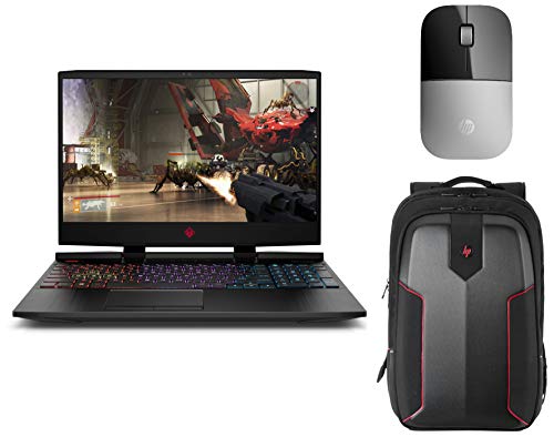 Image of HP Omen Core i7 9th Gen (8GB /128GB SSD + 1TB HDD /Win 10 /NVIDIA GTX 1050Ti 4GB Graphics /144 Hz) 15-dc0082tx & Z3700 Wireless Mouse & Omen Gaming Backpack