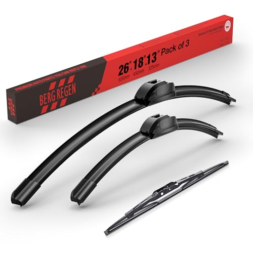 BERG REGEN 24'+18' Windshield Wiper Blades with 13' Rear Automotive Replacement Set for Chevrolet Chevy Equinox 2018 2019 2020 2021 – Genuine OEM Quality (Set of 3)