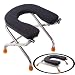 Produktbild AFDK Toilettenstühle, U-Klapptoilettenstuhl, Stainless Ältere Schwangere Toilettenstuhl, Dusche Stuhl, Angeln Outdoor Activity-Stuhl (Schwarz)