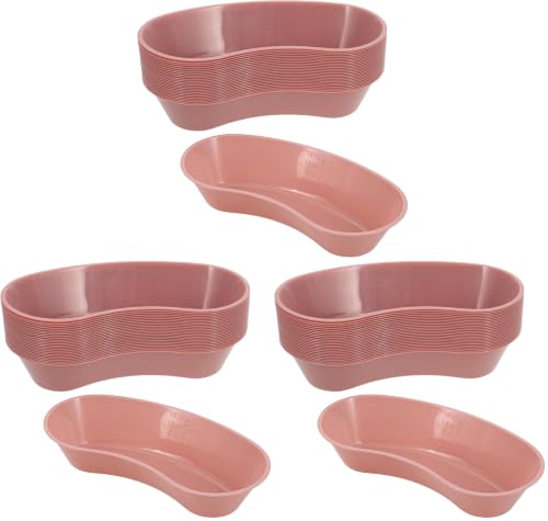Image of Henry Schein Kidney Shaped Emesis Basin, Mauve, 16 oz, Reuseable, 25 Ct (Pack of 3)