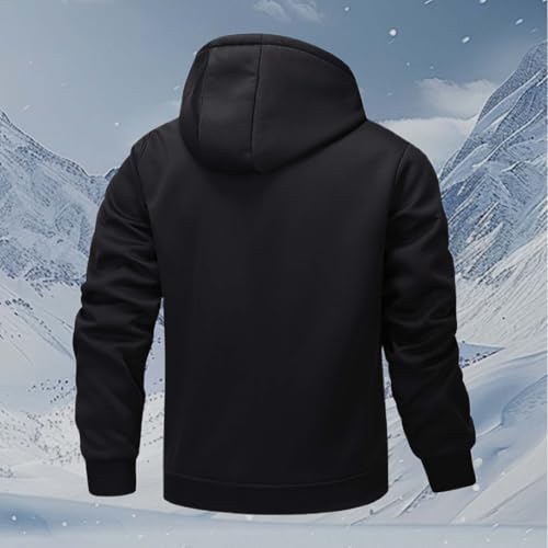 Men Jesus Hoodie Zip Up Sherpa Lined Plus Size Graphic Christian Faith Outdoor Athletic Thermal Jacket with Pockets4