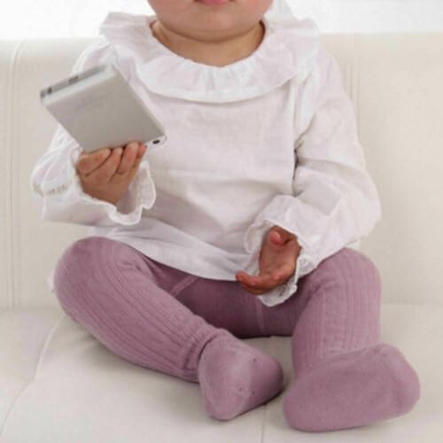 Baby Girl Tights Thick Cable Knit Leggings Solid Color Pantyhose Cotton Stockings for Infant Toddler4