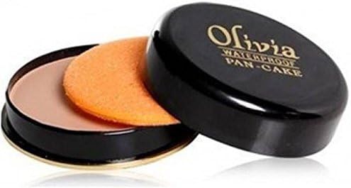 Olivia Waterproof Pressed Powder For Combination Skin Type Pancake 23, 25G Natural Finish,Beige