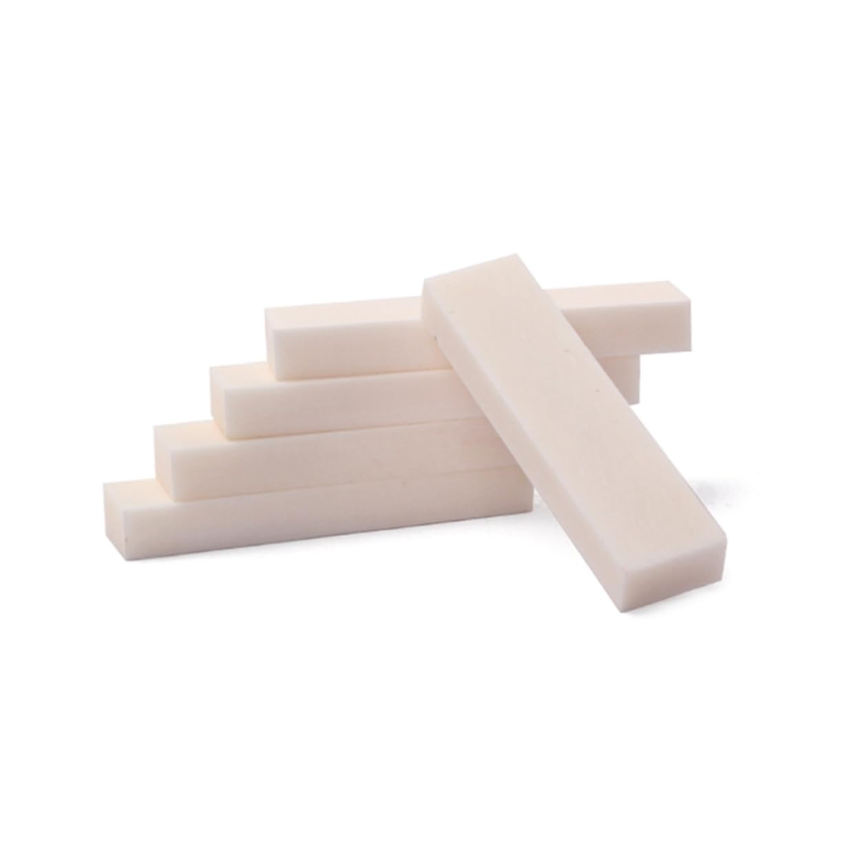 Totority 5-pack 40x10x5mm Bone Guitar Saddle Blank Nut Blank for Classical Guitar Mandolin Banjo Ukulele