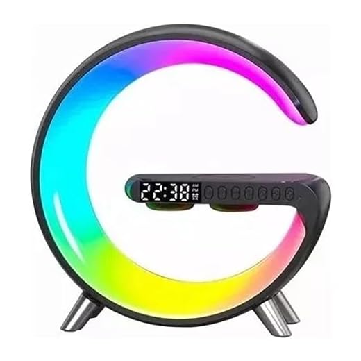 G Speaker Smart Station Luminária Caixa De Som E Carregador (Preto)