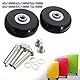 PU Silent Wheel, Scooter Wheel, Ersatz Rollen für Koffer, 2Stück, Kofferrollen Ersatzrollen, Ersatz-Set für Roller, Rollschuhe, Trolleys, Einkaufswagen, Möbel, Rollstühle (200mmx40mm lichtdurchlässig)