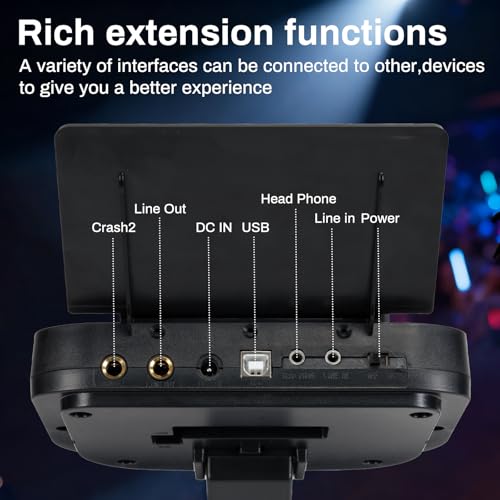 AODSK Electronic Drum Set, Professional Mesh Drum Pads, Upgraded Sound Module (260 sounds/30 Kits/20 Songs),Includes Sticks,Headphones,drum throne (2025 New Upgraded)